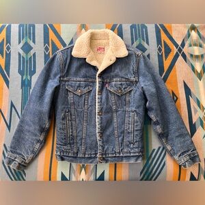 Levi's Vintage Blue Denim Sherpa Jacket